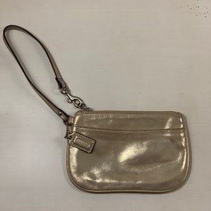 Coach Gold Wristlet